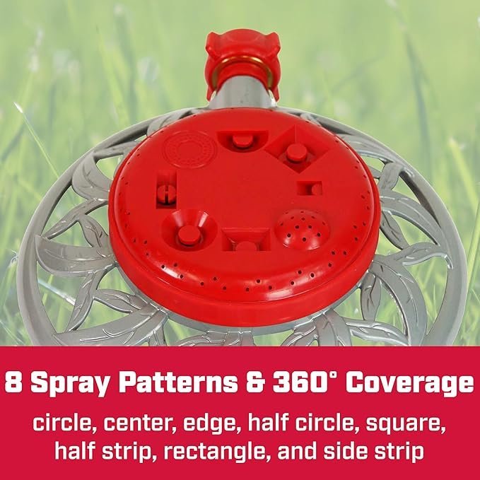Chapin Cast Metal Brass 8 Pattern Sprinkler - QC Supply - 