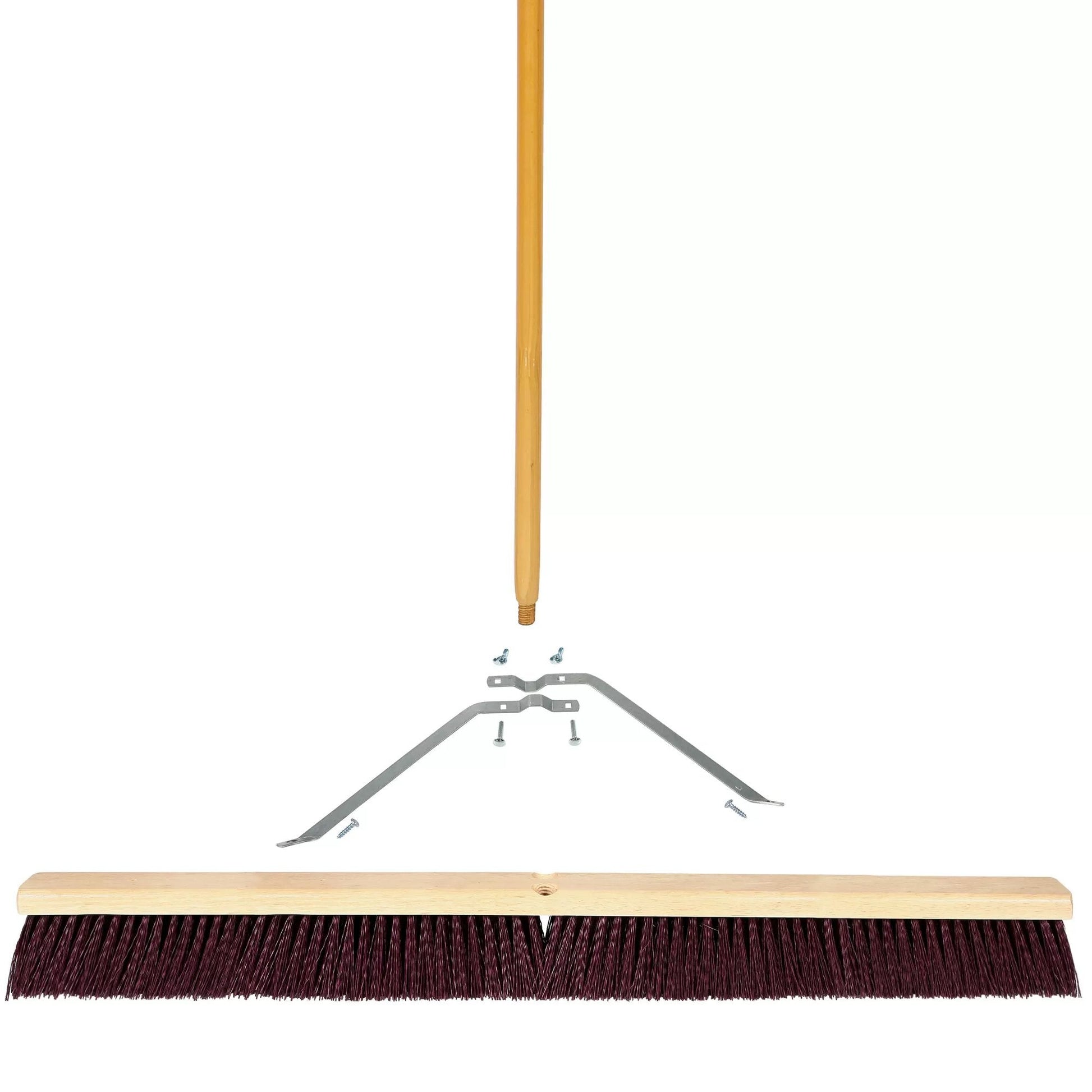 Coarse Sweep Brooms With Wood Handle - QC Supply - 