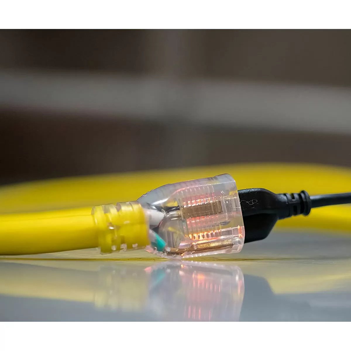 Coleman Cable10/3 SJTW Yellow Vinyl Outdoor Extension Cord - QC Supply - 