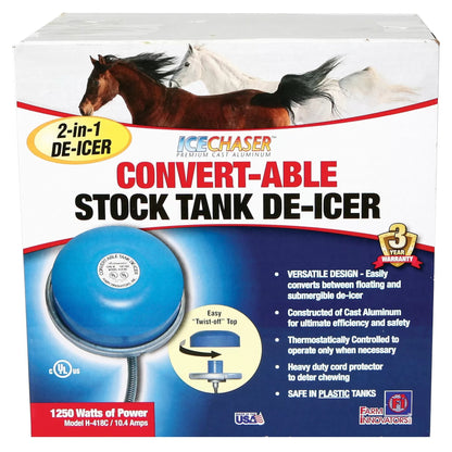 Convert - able Stock Tank De - Icer - 1250 Watt - QC Supply - 