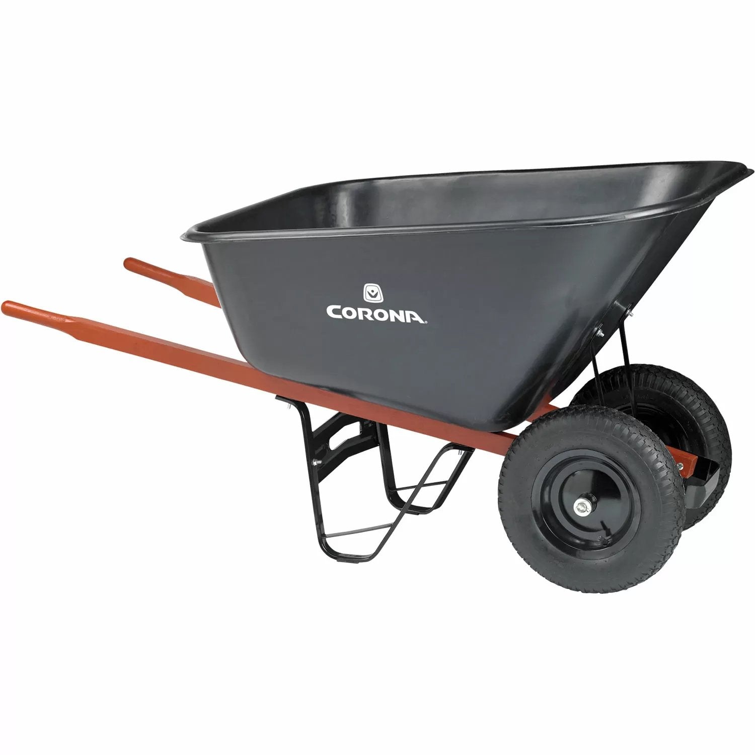 Corona® 10 Cu. Ft. Poly Wheelbarrow with Dual Wheels - QC Supply - 