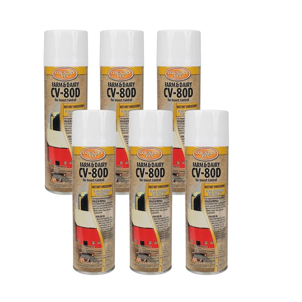 Country Vet CV-80D Fly Spray - 6 Pack - QC Supply -