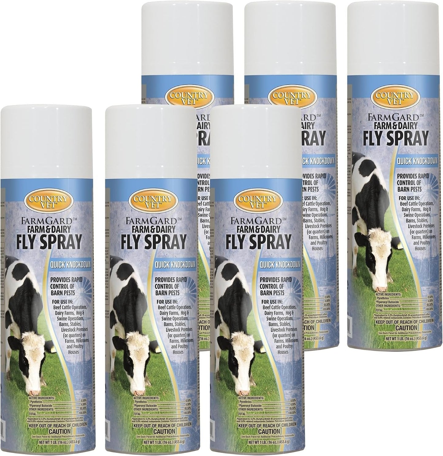 Country Vet Farm & Dairy Fly Spray - 16 oz - 6 Pack - QC Supply -