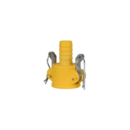 Coupler x Hose Barb with Stainless Steel Handle - QC Supply - 
