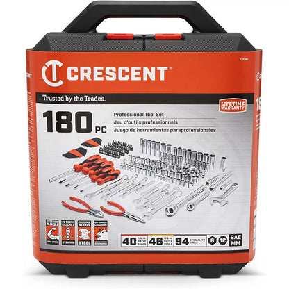Crescent® SAE/Metric Professional Tool 180 - Piece Set - QC Supply - 