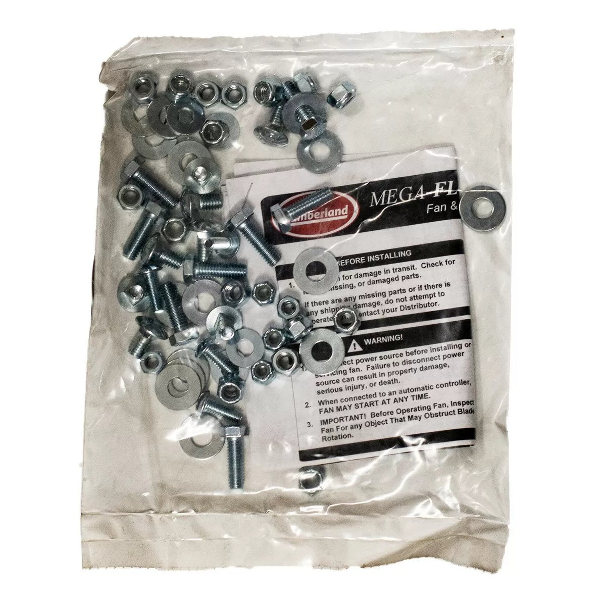 Cumberland Bracket Hardware Kit - for 54" Mega Flow Fans - QC Supply - 