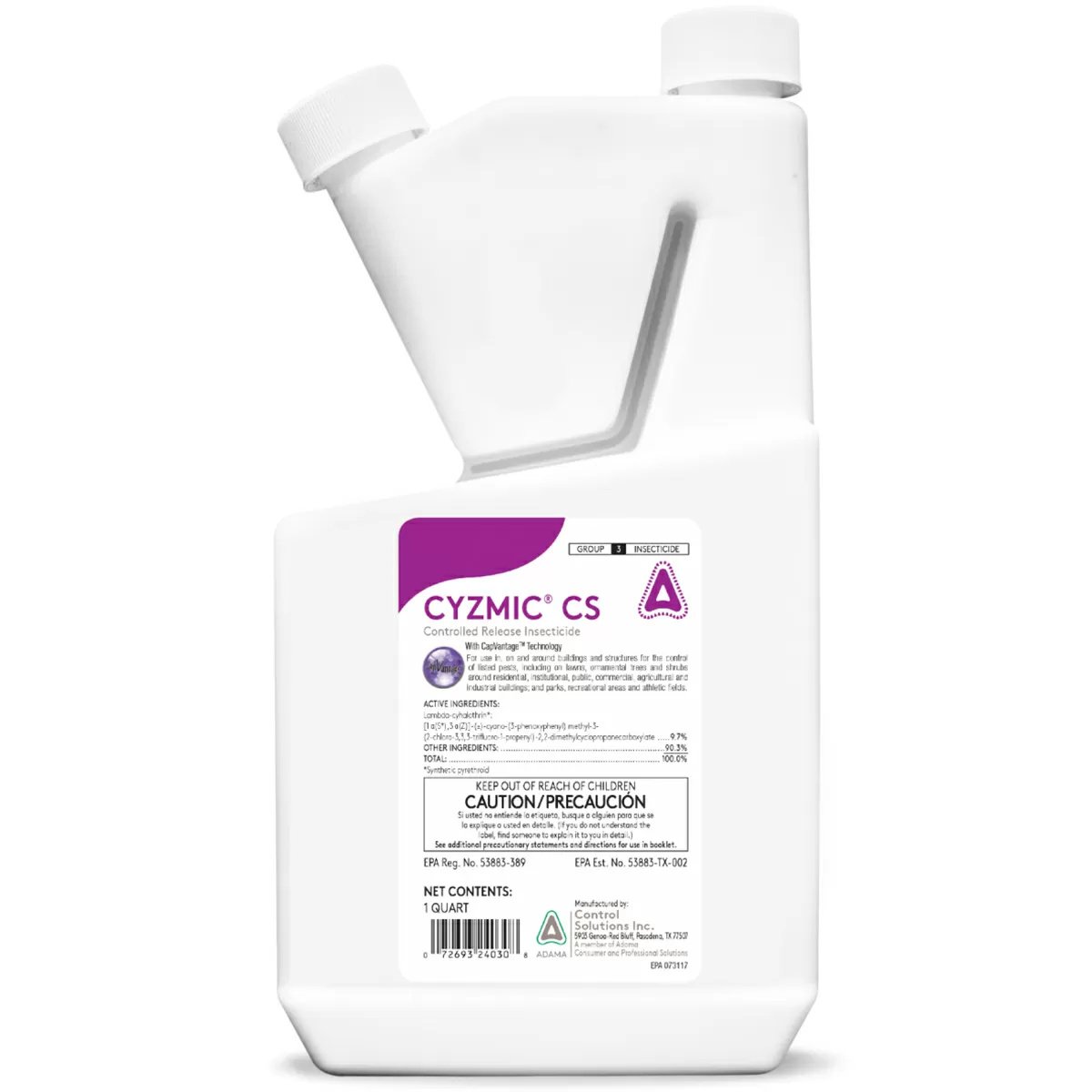 Cyzmic® CS Controlled Release Insecticide - 1 Quart - QC Supply - 