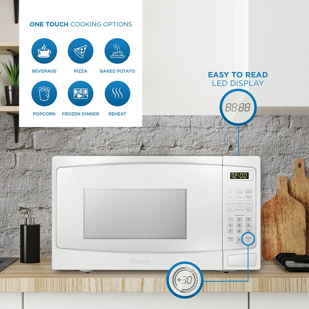 Danby® 0.7 cu. ft. Countertop Microwave - QC Supply - 