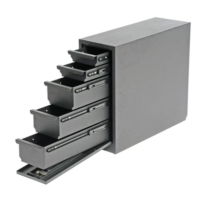 DeeZee® Black Steel Wheel Well Tool Box - QC Supply - 