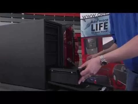DeeZee® Black Steel Wheel Well Tool Box - QC Supply - 