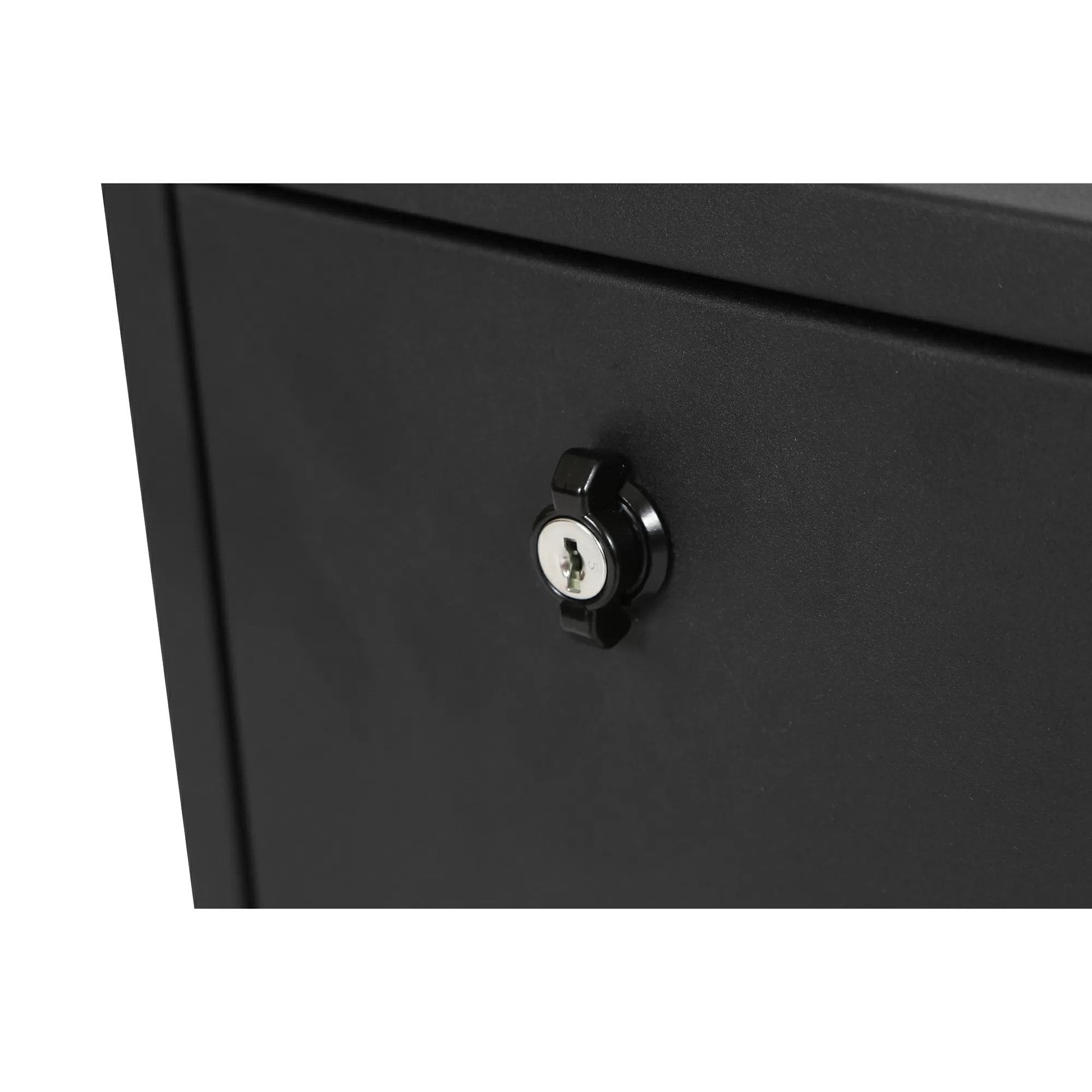 DeeZee® Black Steel Wheel Well Tool Box - QC Supply - 