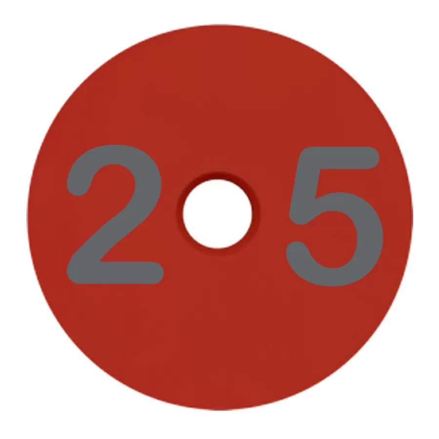 Destron Fearing™ Duflex® Small Round Piglet Numbered Ear Tags - 25/Bag - QC Supply - 