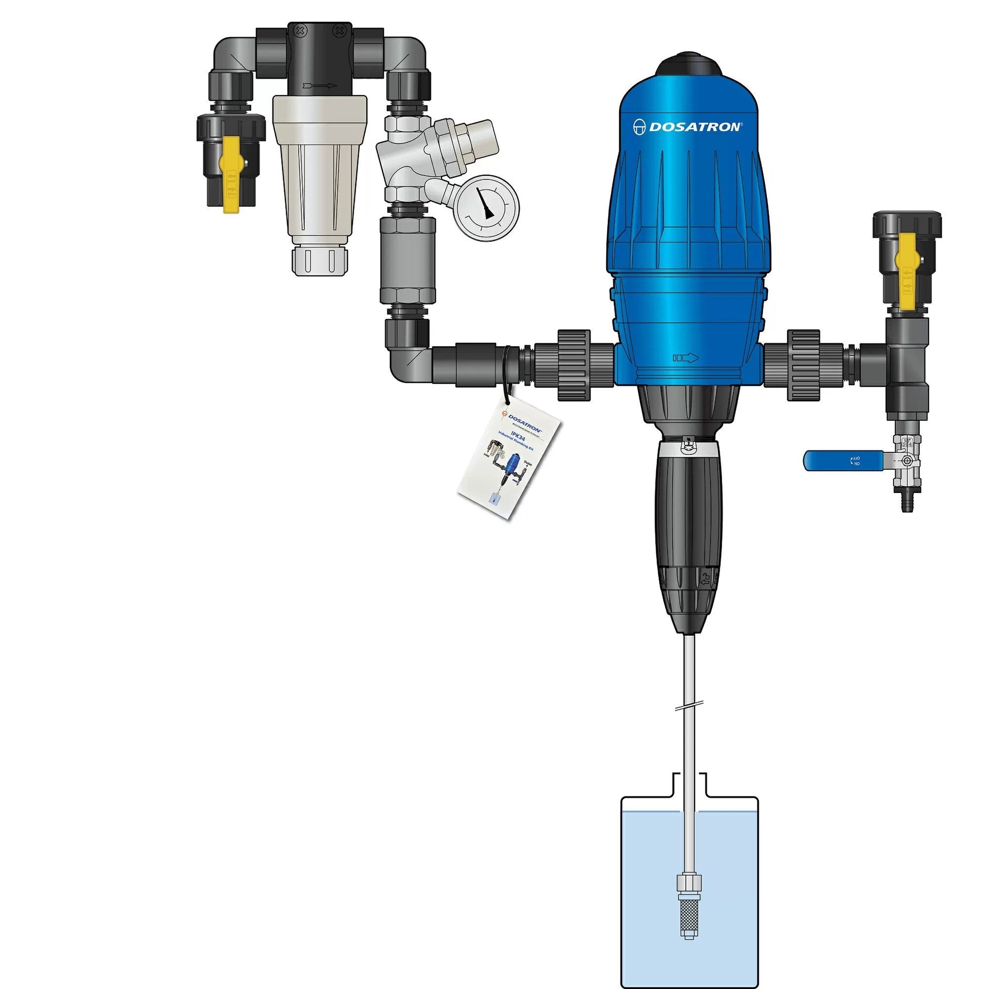 Dilution Solutions® Industrial Plumbing Kit - IPK34 - 14GPM - QC Supply - 