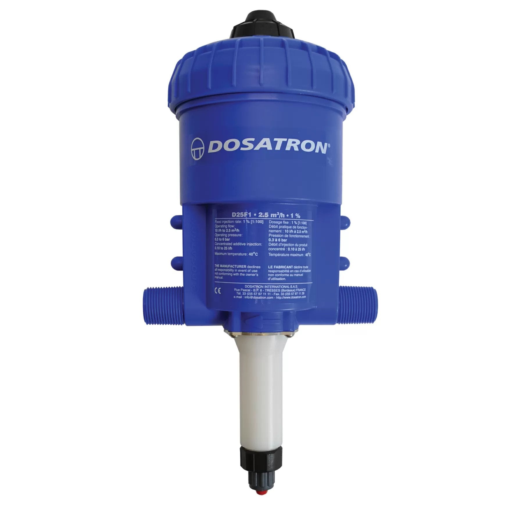 Dosatron® D25F1 Fixed Ratio Injector - QC Supply - 