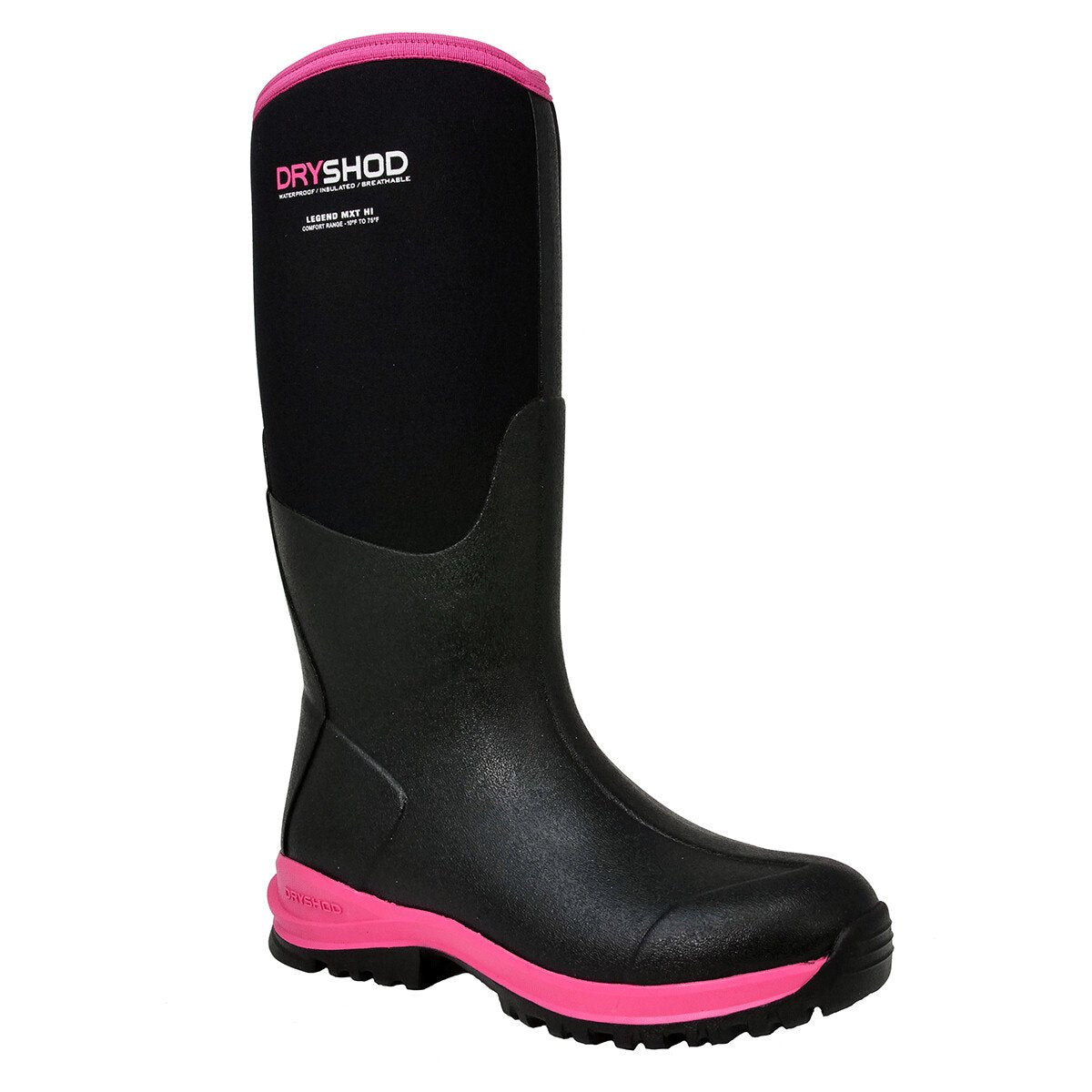 DRYSHOD® Legend MXT Hi Women's Boots - Black/Pink - QC Supply - 