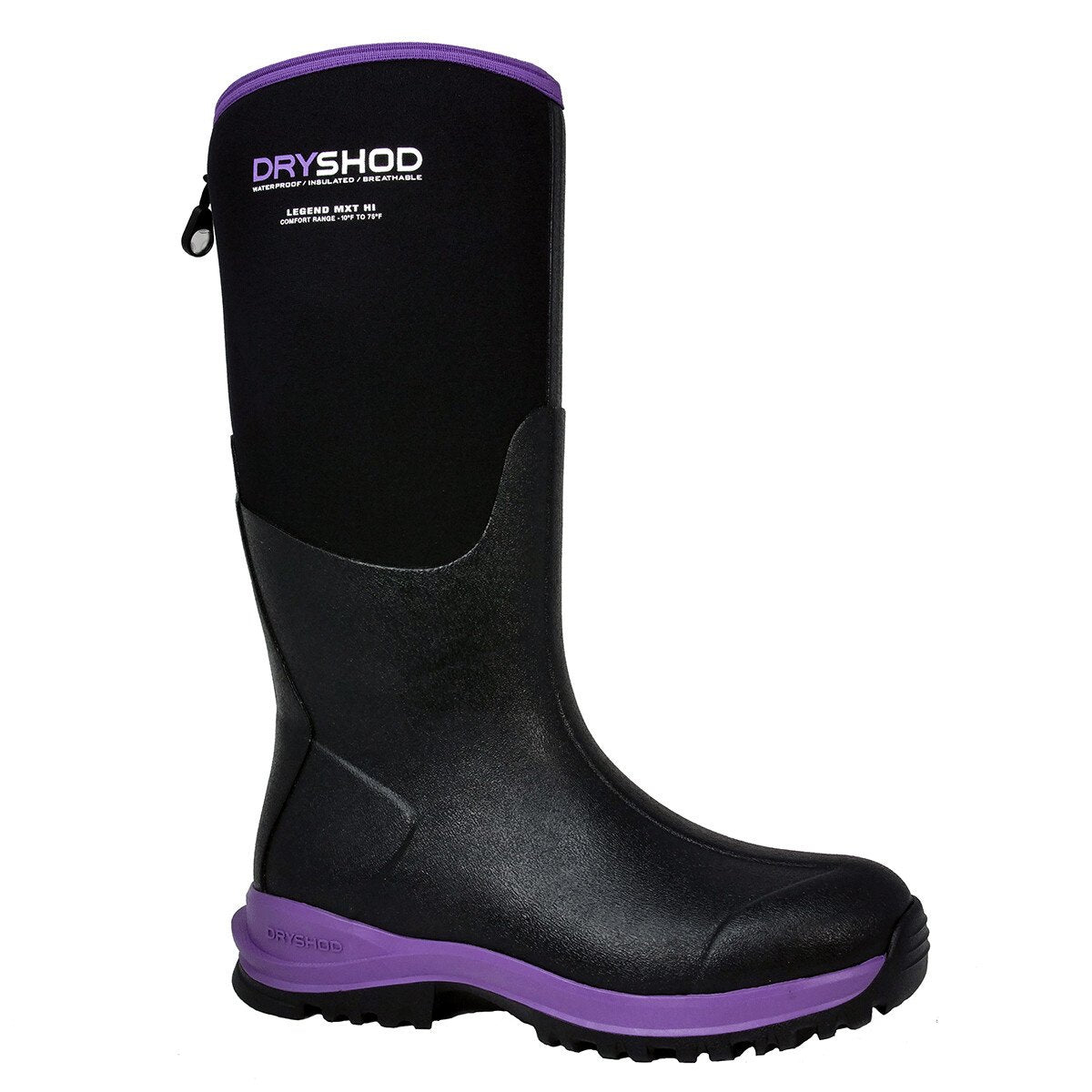 DRYSHOD® Legend MXT Hi Women's Boots - Black/Purple - QC Supply - 