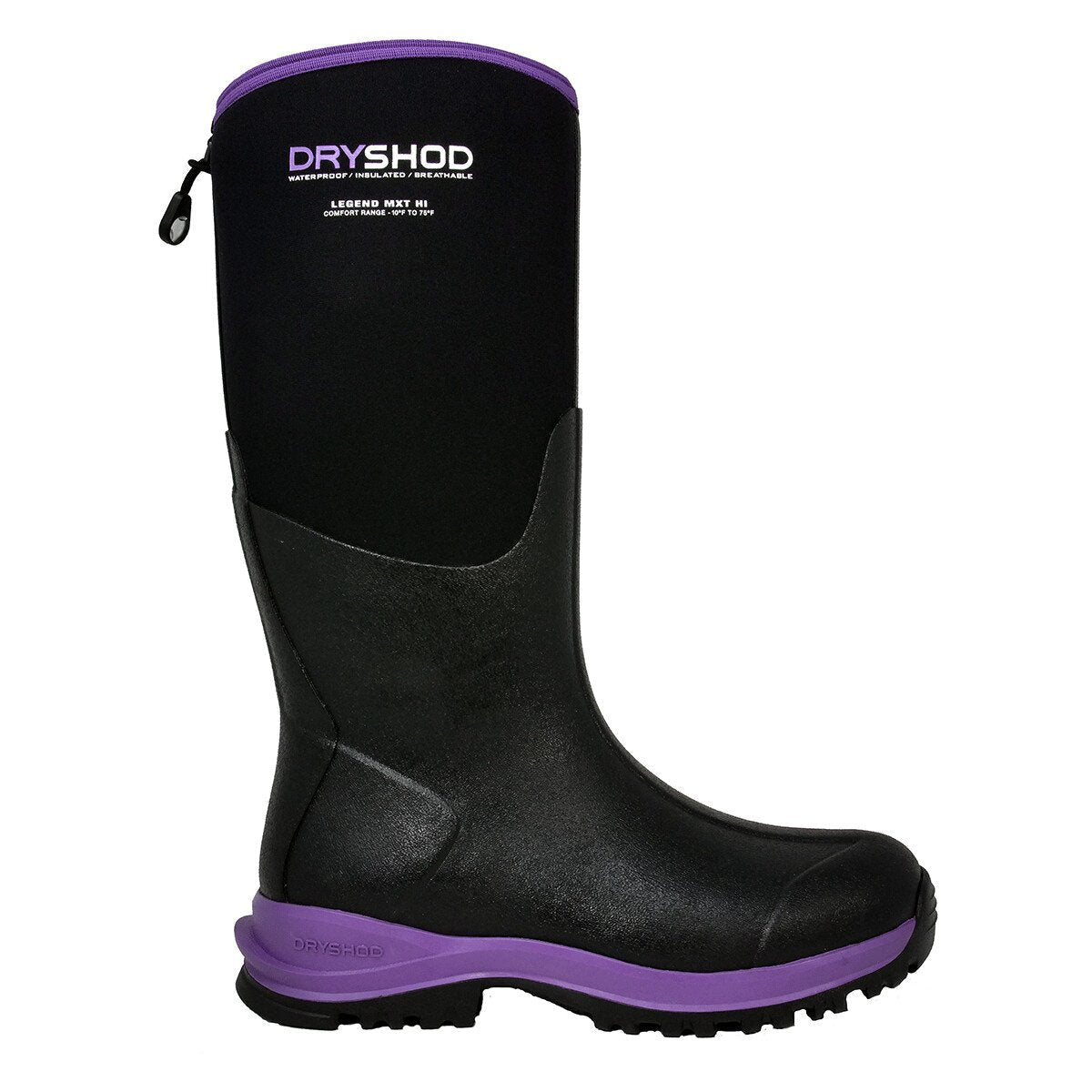 DRYSHOD® Legend MXT Hi Women's Boots - Black/Purple - QC Supply - 