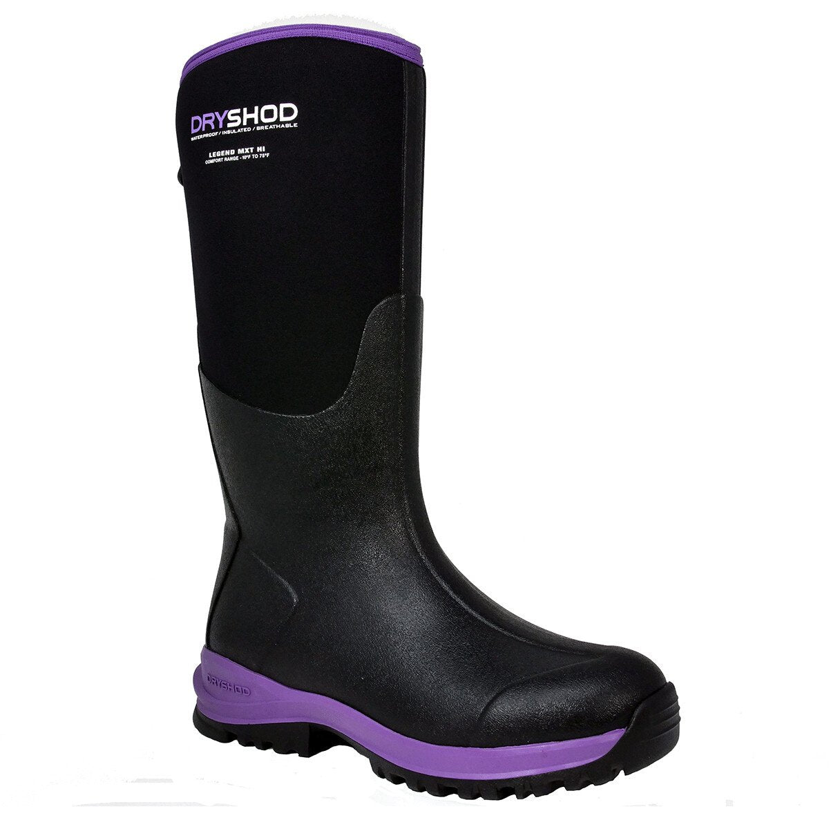 DRYSHOD® Legend MXT Hi Women's Boots - Black/Purple - QC Supply - 