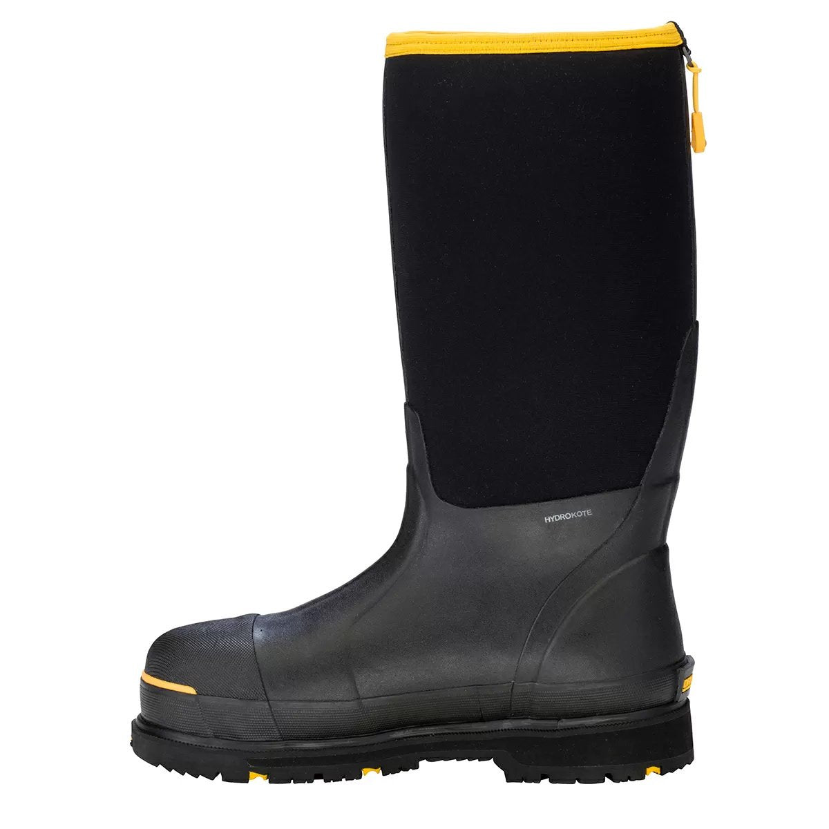 DRYSHOD® Steel Toe Hi Protective Work Boots - Black/Yellow - QC Supply - 