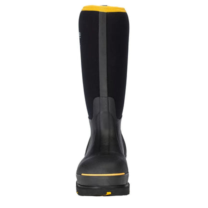 DRYSHOD® Steel Toe Hi Protective Work Boots - Black/Yellow - QC Supply - 