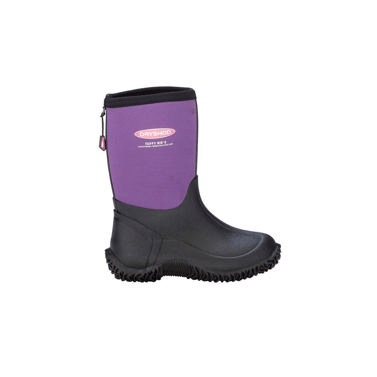 DRYSHOD® Tuffy Kid's Sport Boot - Black/Purple - QC Supply - 