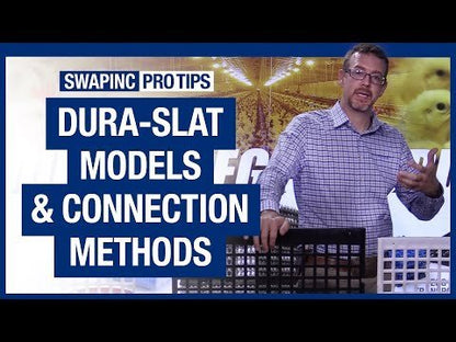 Dura - Slat® Poultry Flooring System - 24"x48" - Black - QC Supply - 