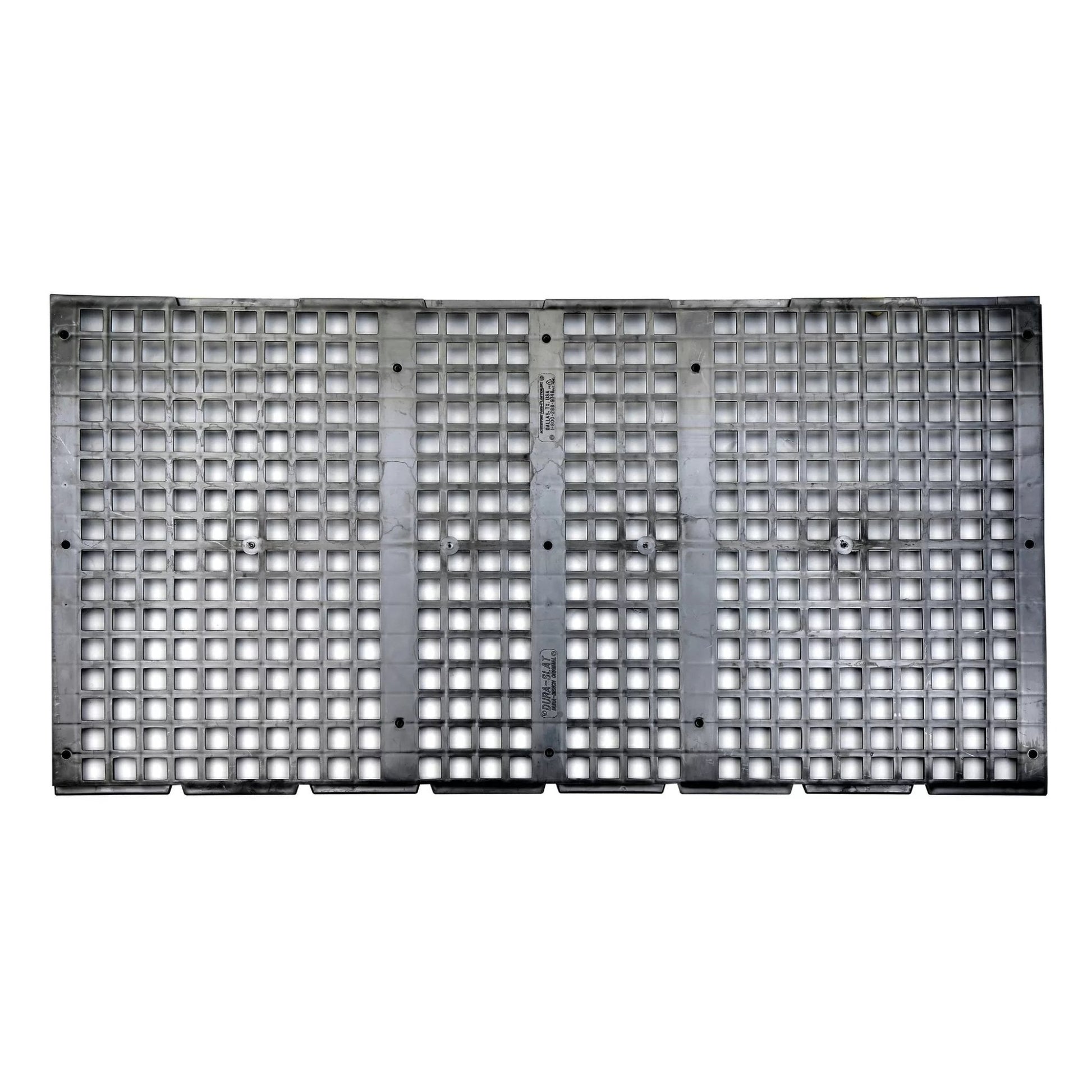 DURA - SLAT® Poultry & Kennel Flooring - 24" x 48" - Black Interlocking Non - Overlapping - QC Supply - 