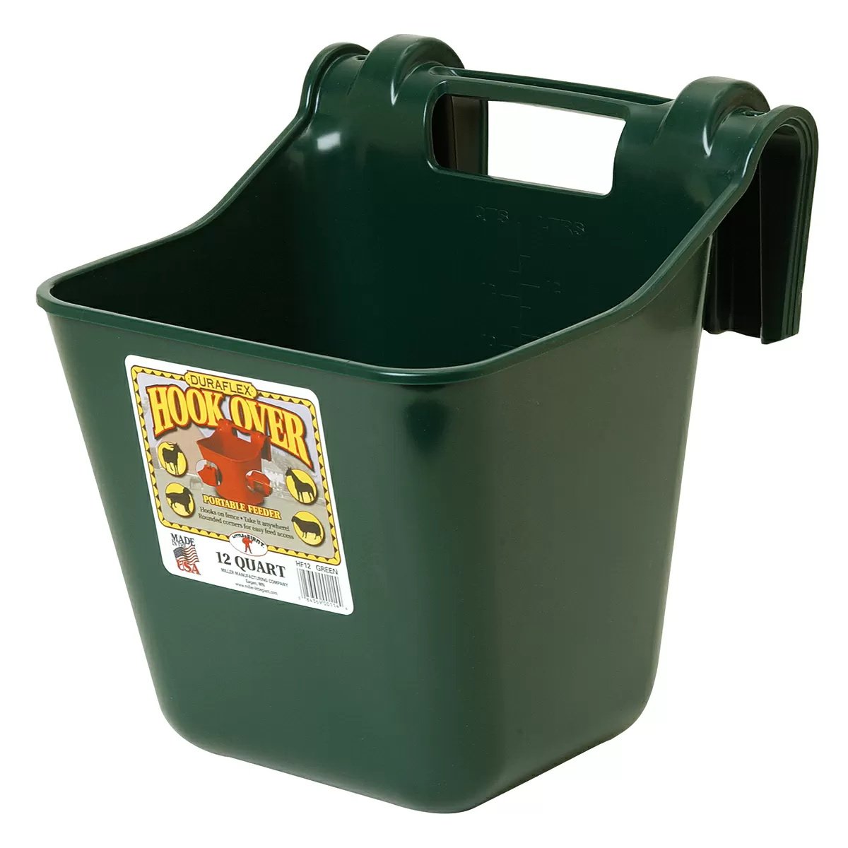 DuraFlex® 12 Quart Hook Over Feeder - QC Supply - 