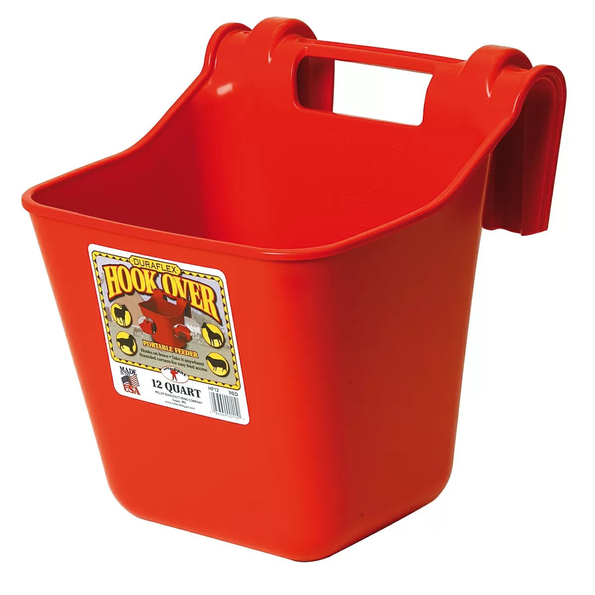 DuraFlex® 12 Quart Hook Over Feeder - QC Supply - 