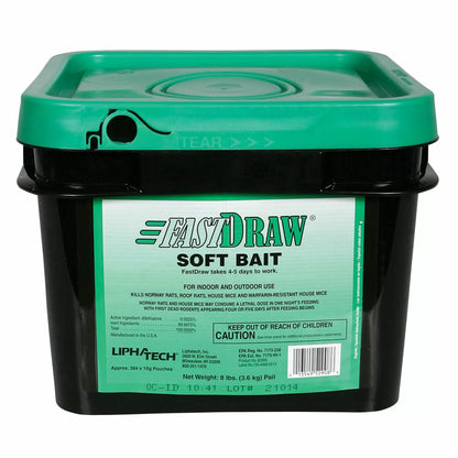FastDraw® Soft Bait Rodenticide 8 lb. or 16 lb. Pail - QC Supply - 
