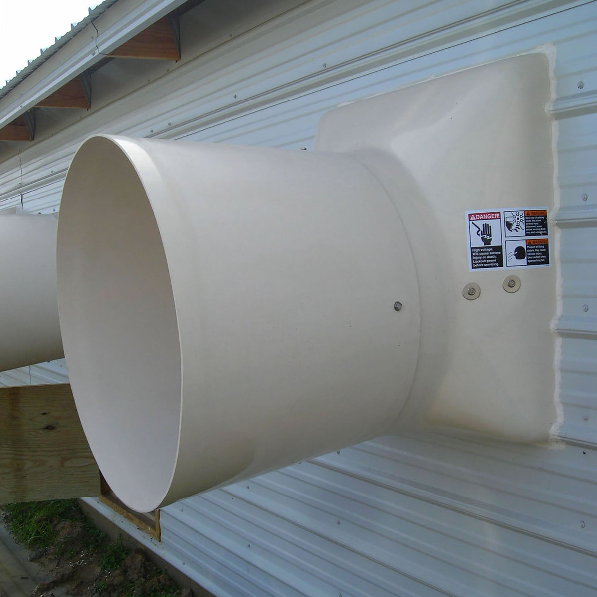 FG Fans with Cone & Shutter 24", 1/3HP & 1/2HP, 115/230V, 1PH - QC Supply -