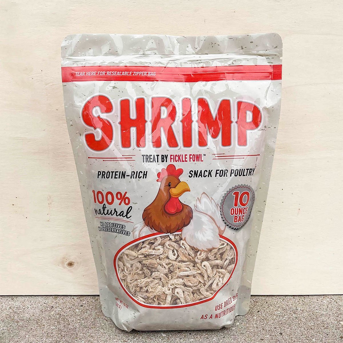 Fickle Fowl Feast 3 Pack Variety Packs - 10oz Shrimp, 10oz Mealworm, 10oz Minnow - QC Supply - 