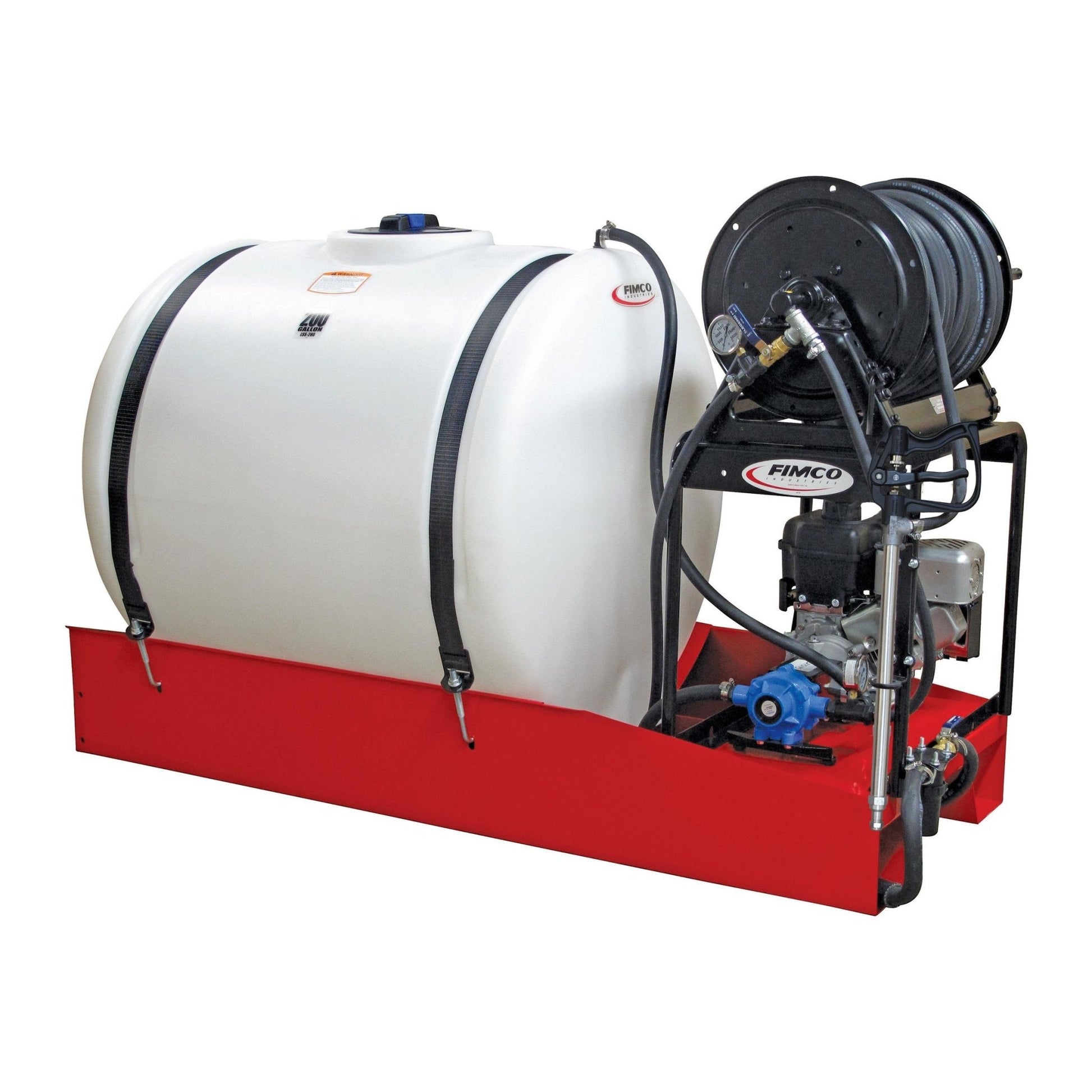FIMCO 200 Gallon Skid Sprayer - 8 Roller Pump - Gas - QC Supply - 