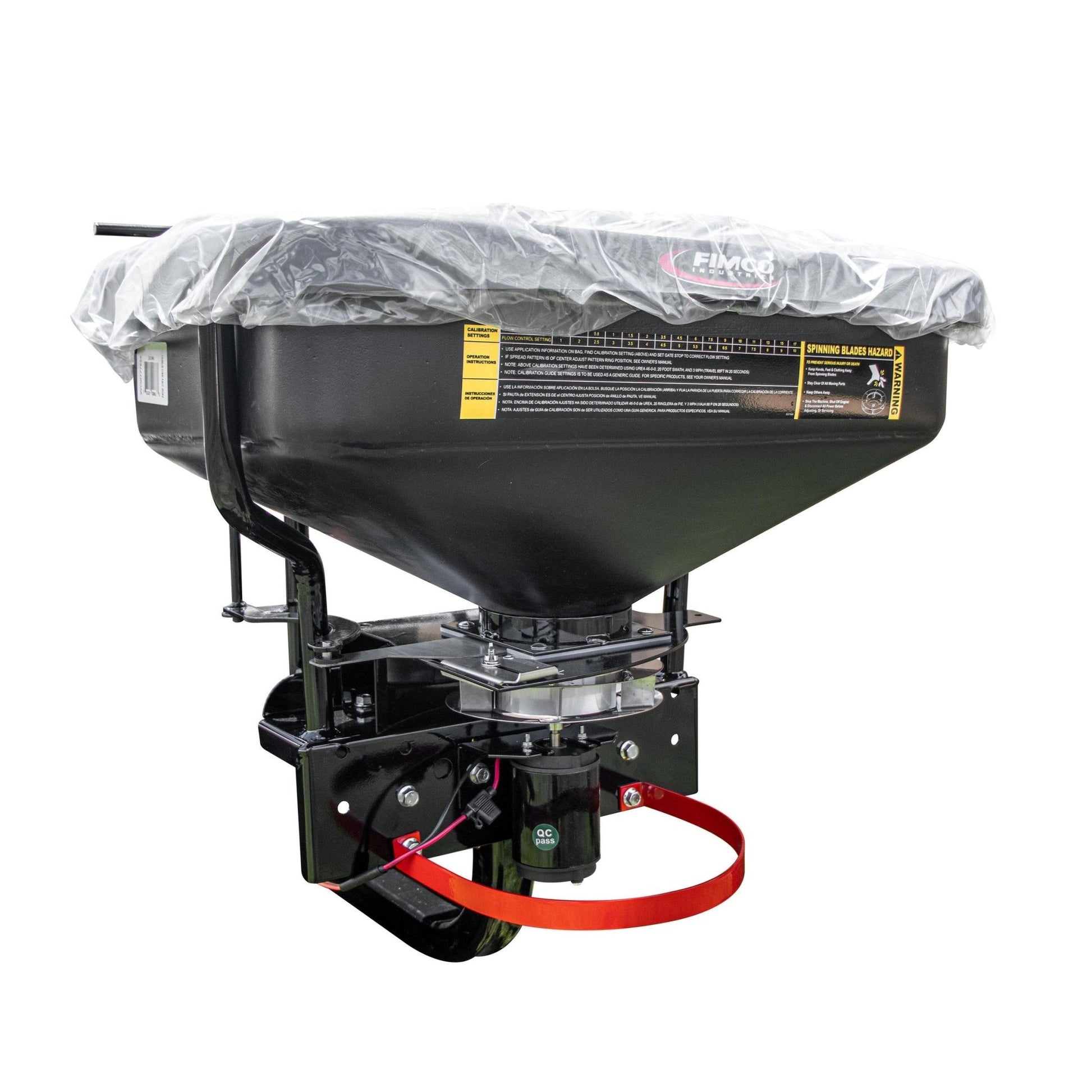 FIMCO 2.2 CU FT ATV - UTV Dry Material Spreader with Cover - QC Supply - 
