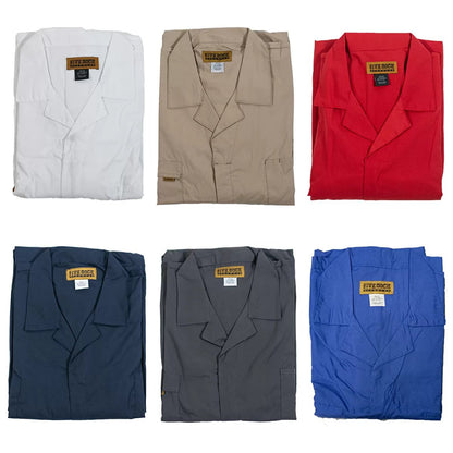 FIVE ROCK® Short Sleeve Unlined Poplin Coverall - Relaxed Fit - QC Supply - 