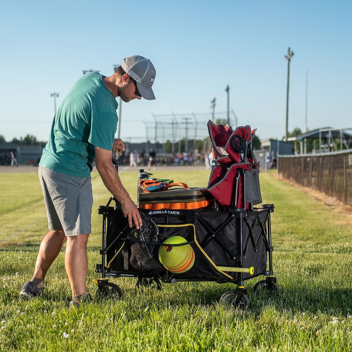 Folding, Collapsible 7 Cubic Feet Utility Wagon - QC Supply - 
