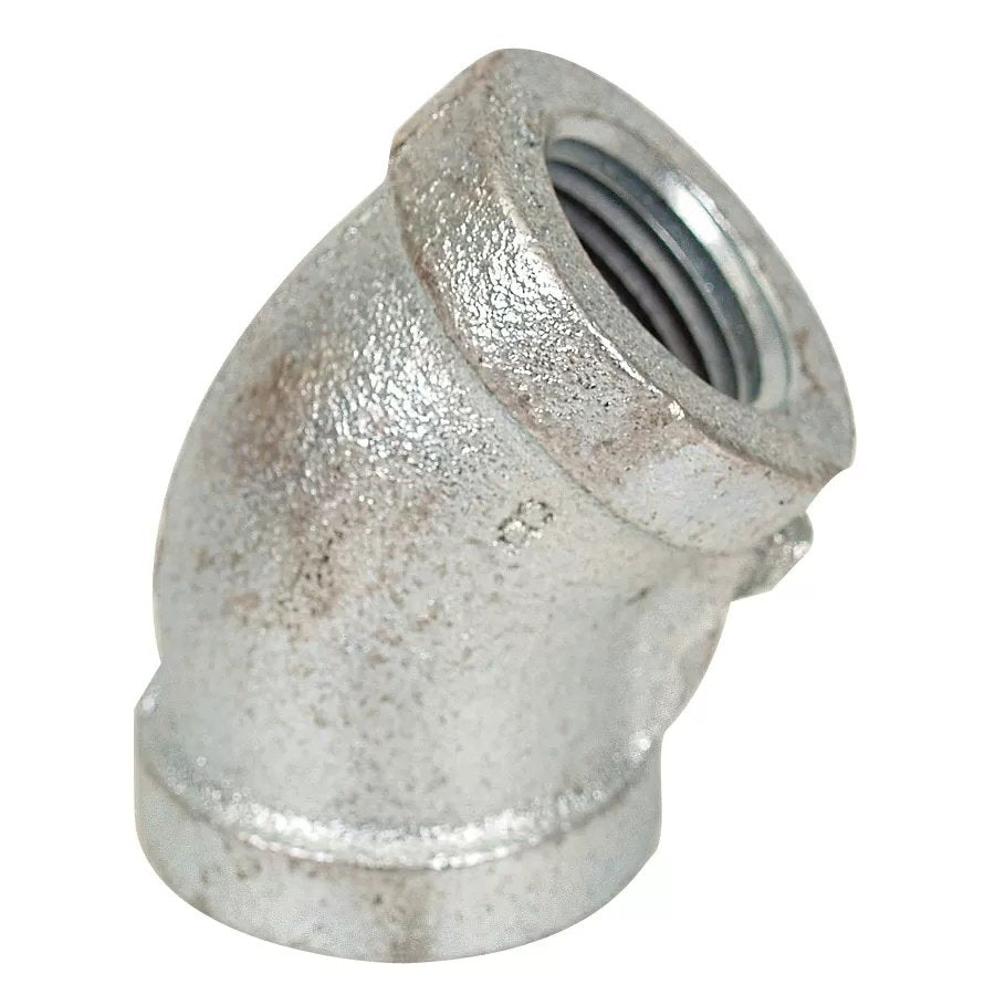 Galvanized 45Вє Elbow - 1/2" - QC Supply - 