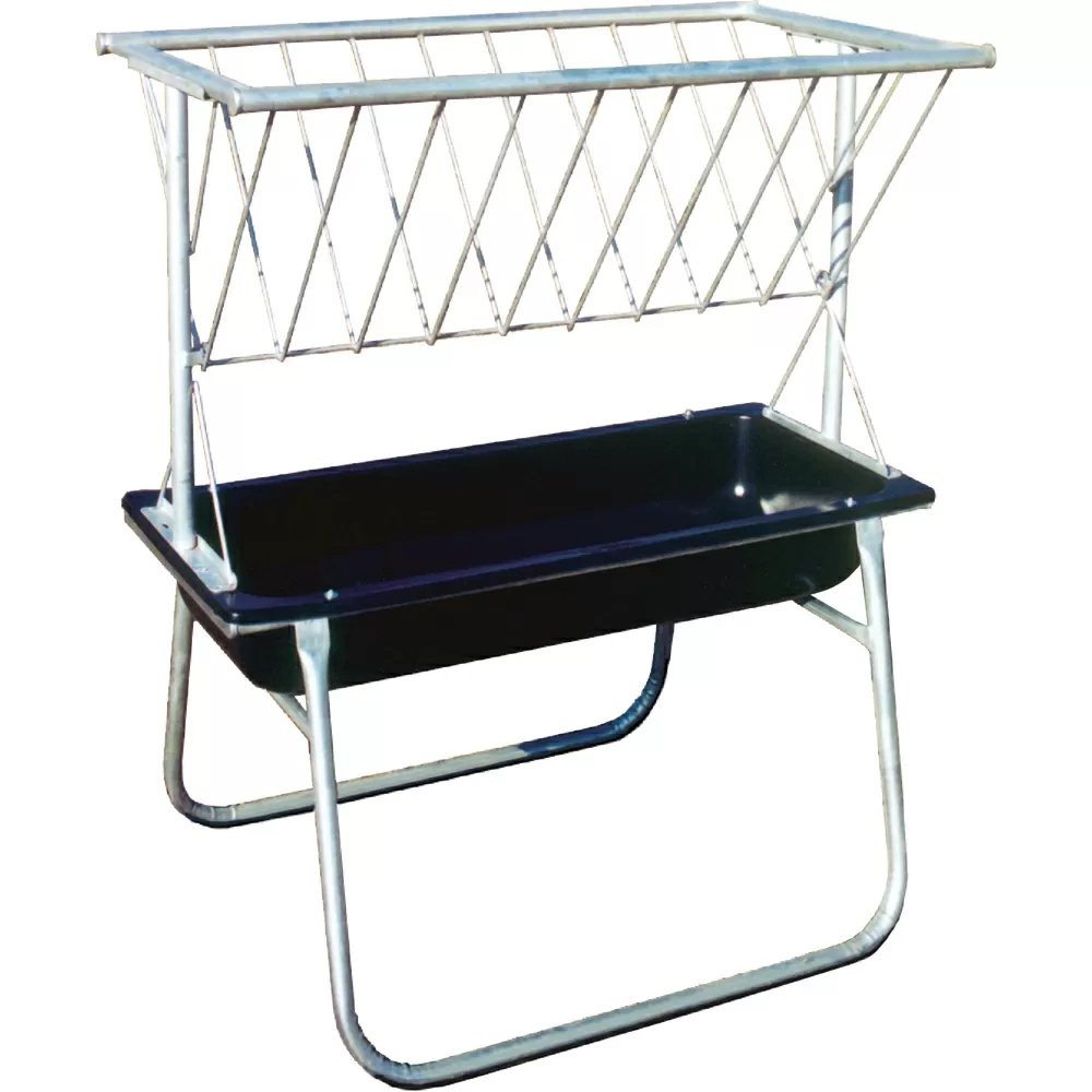 Galvanized 5' Feed Bunk & Hay Rack - QC Supply - 