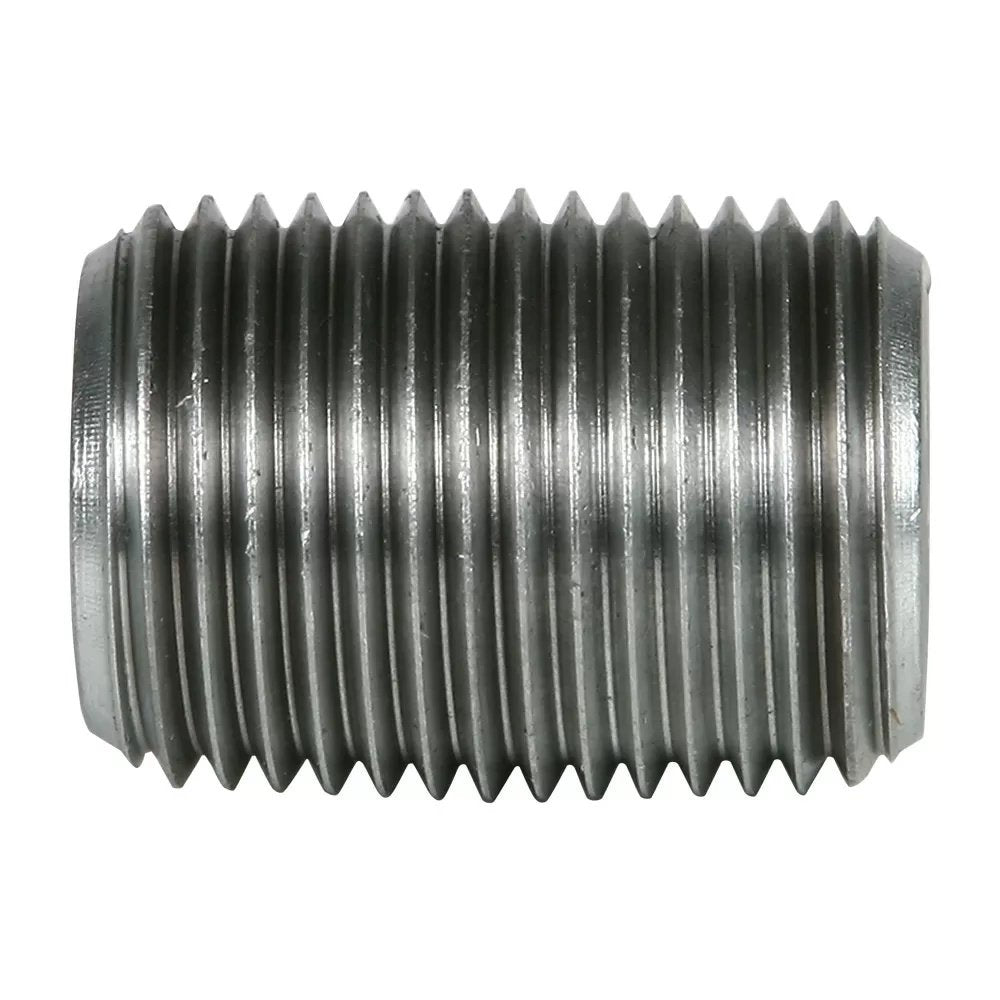Galvanized Pipe Nipple - 1/2" Close - QC Supply - 