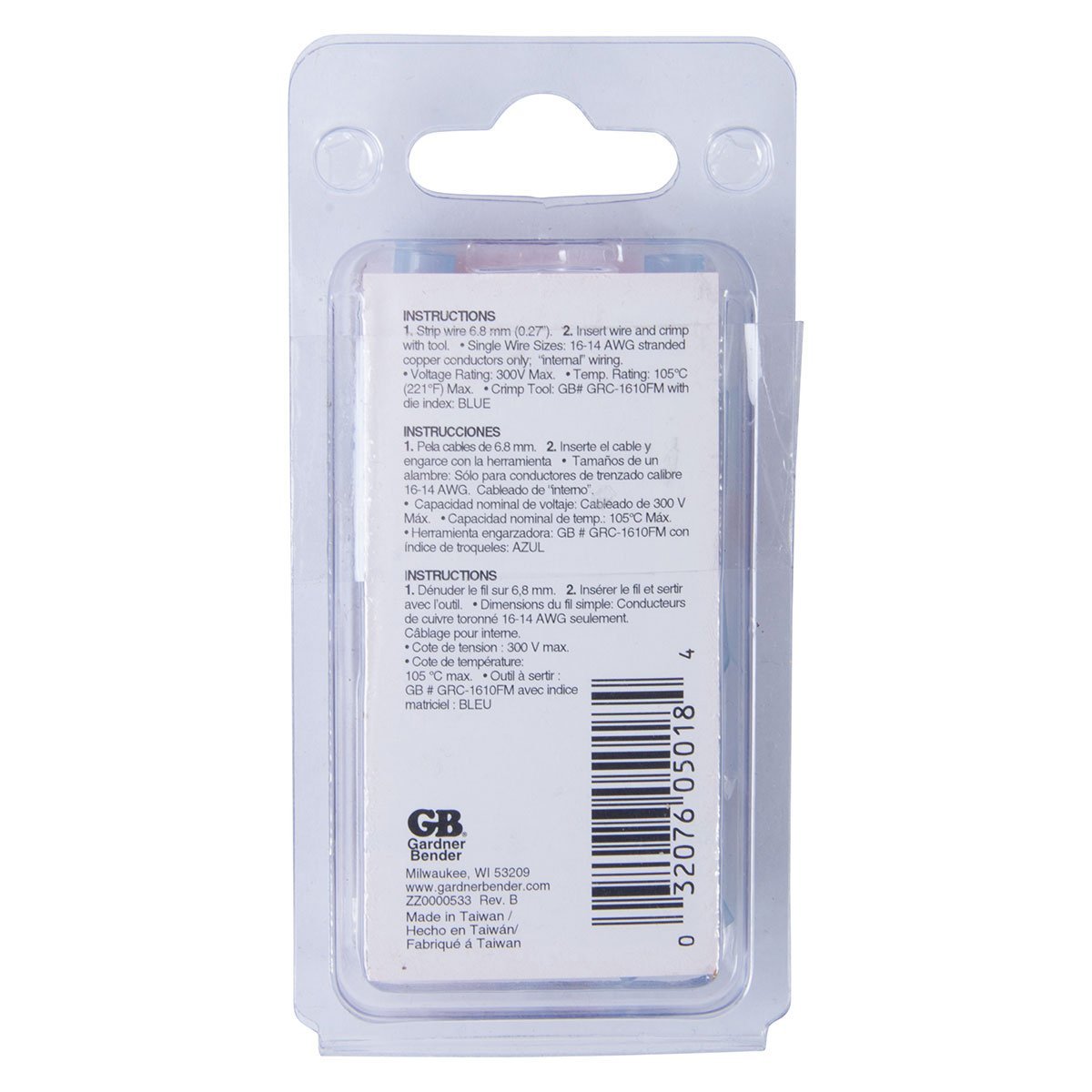 Gardner Bender™ Crimp Terminal Disconnect Male/Female Pair - #16 - #14 - QC Supply - 