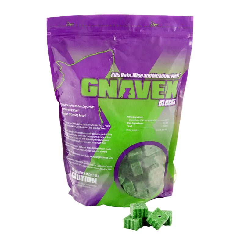 Gnavex® Bait Blocks 128 x 0.5oz Pouch - QC Supply - 