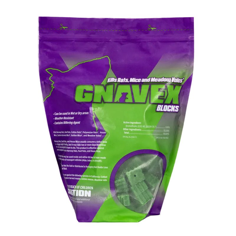 Gnavex® Bait Blocks 128 x 0.5oz Pouch - QC Supply - 