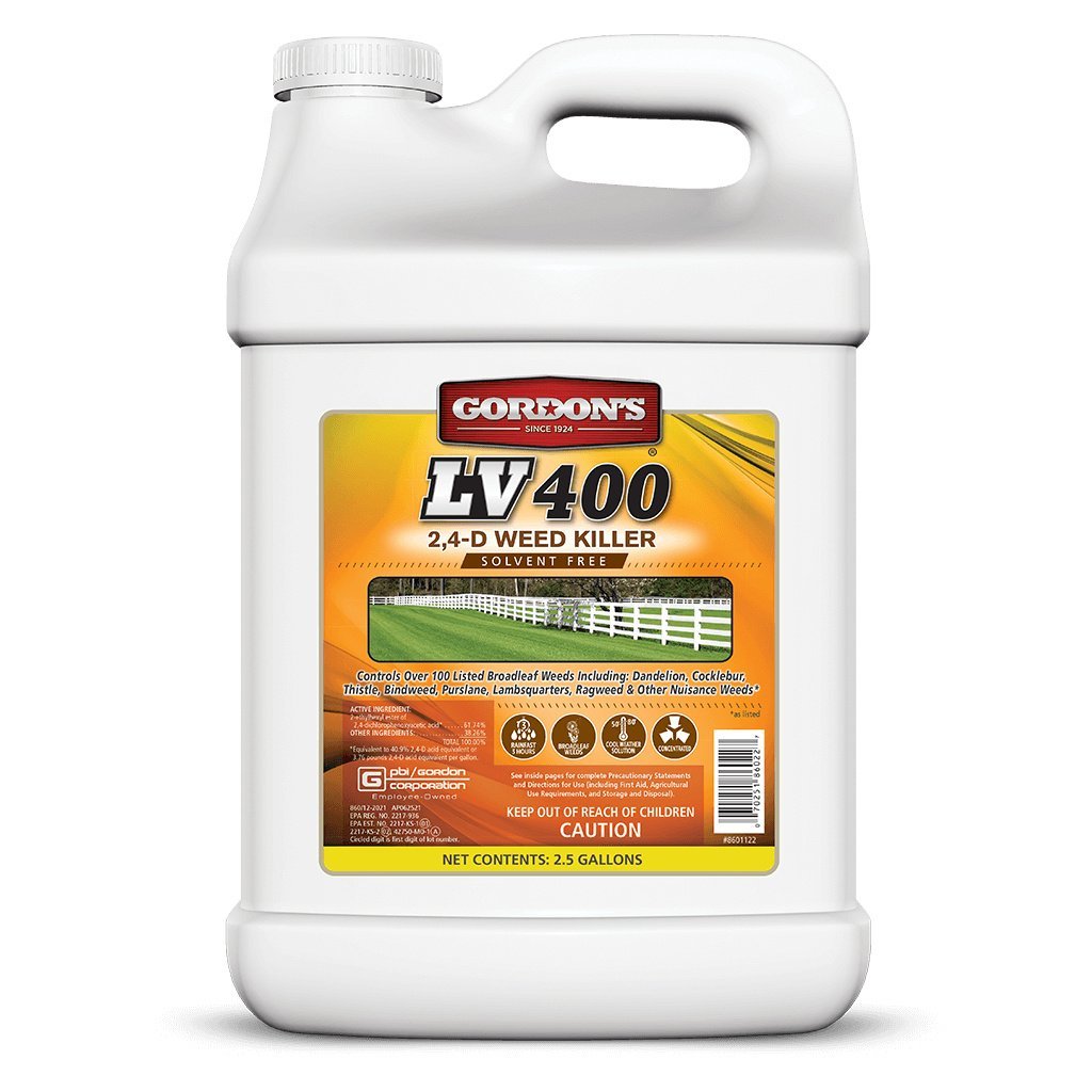 Gordon's LV400, 2,4 - D Solvent - Free Weed Killer Concentrate - 2.5 gal. - QC Supply - 