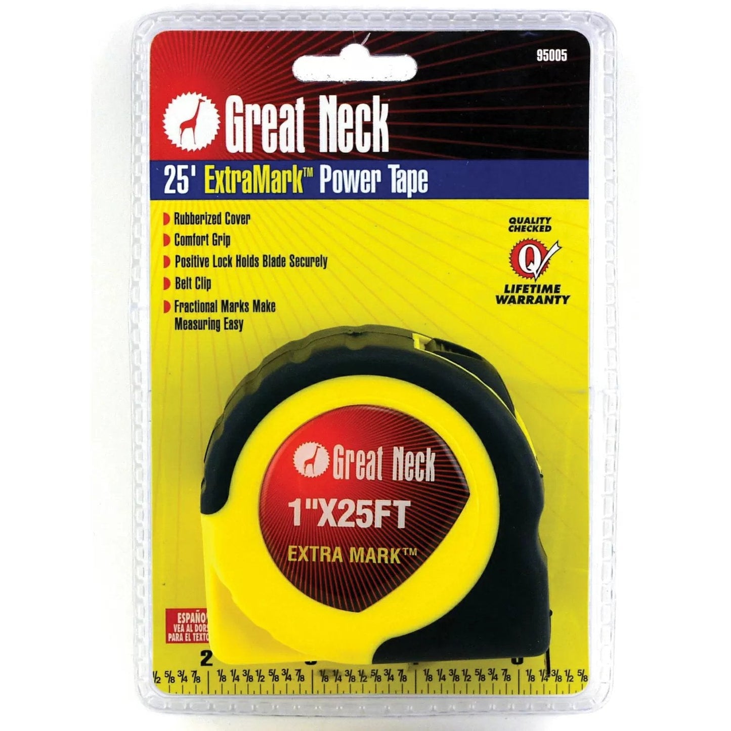 Great Neck 1" x 25' Tape Measure - QC Supply - 
