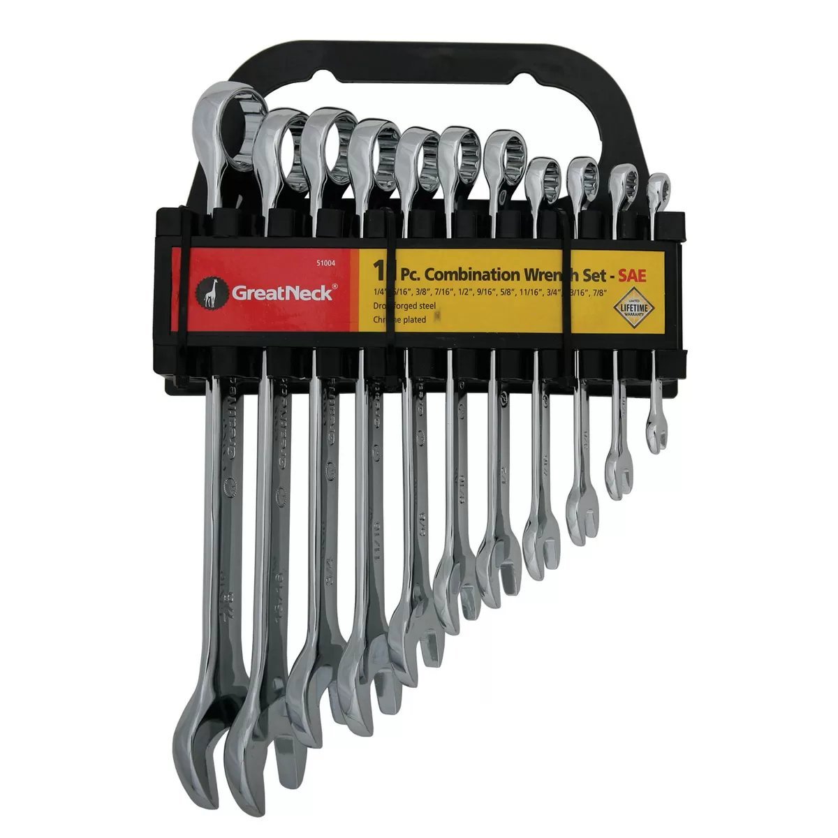 GreatNeck® 11 - Piece SAE Combo Wrench Set 1/4" - 7/8" - QC Supply - 