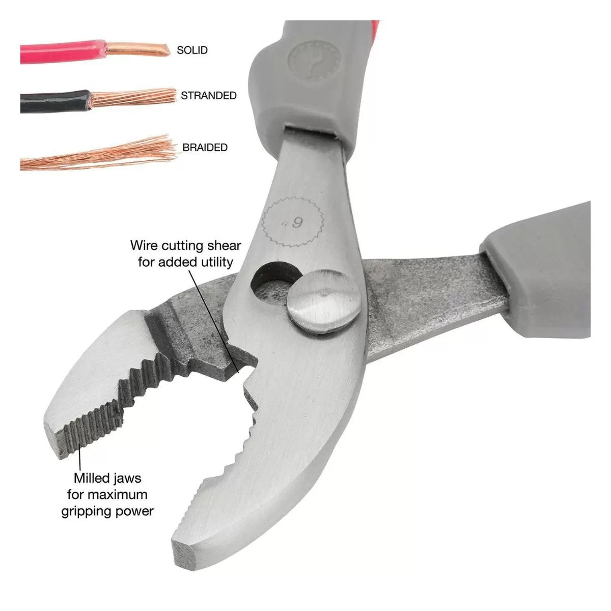 GreatNeck® 6" Slip Joint Pliers - QC Supply - 