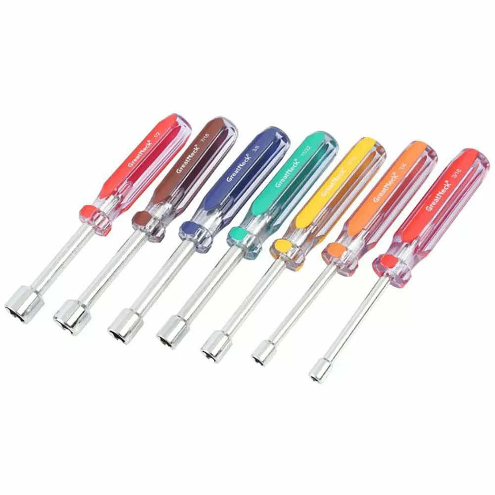 GreatNeck Professional Nut Driver Set, 7 Piece SAE - QC Supply - 