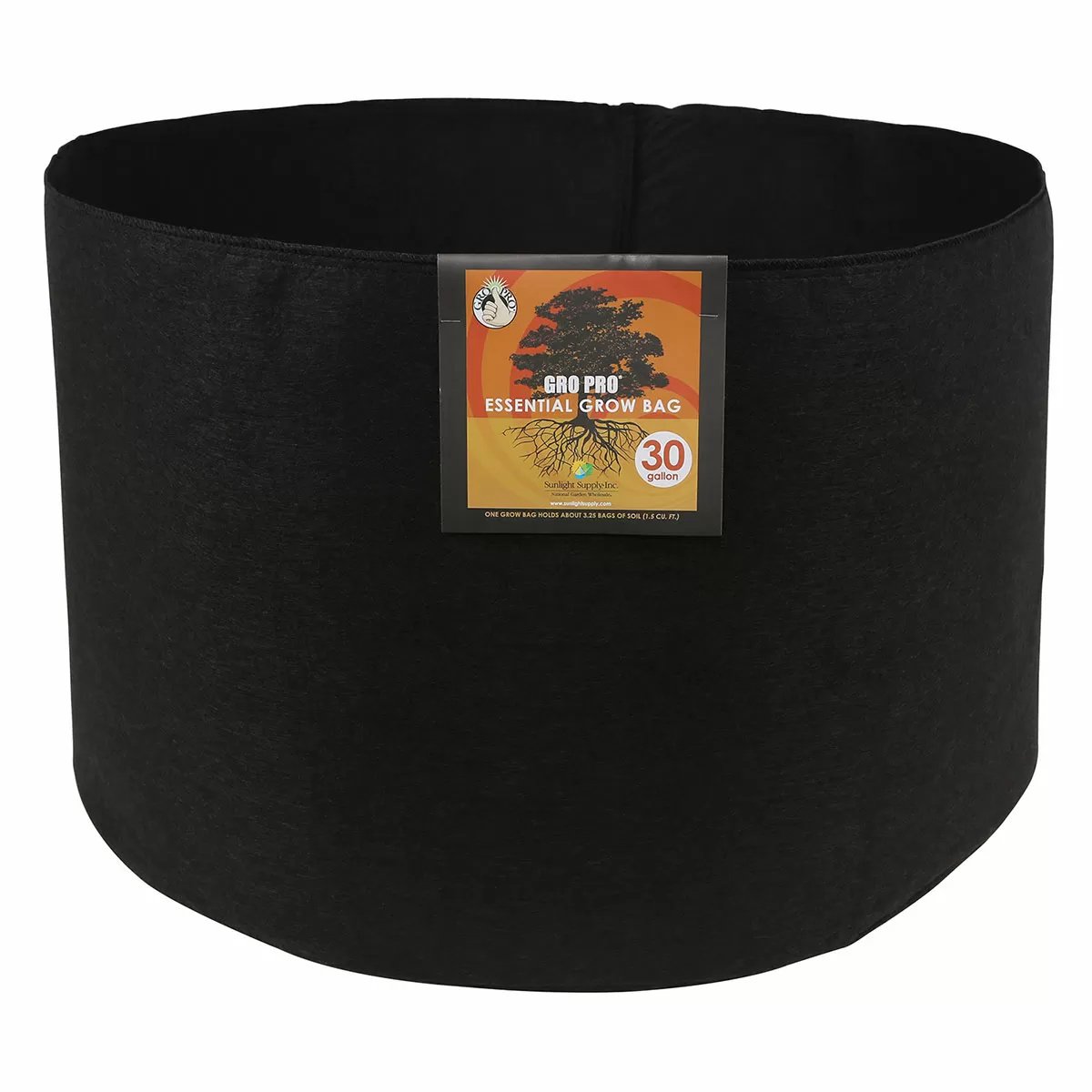 Gro Pro® Essential Round Black Fabric Pot - QC Supply - 