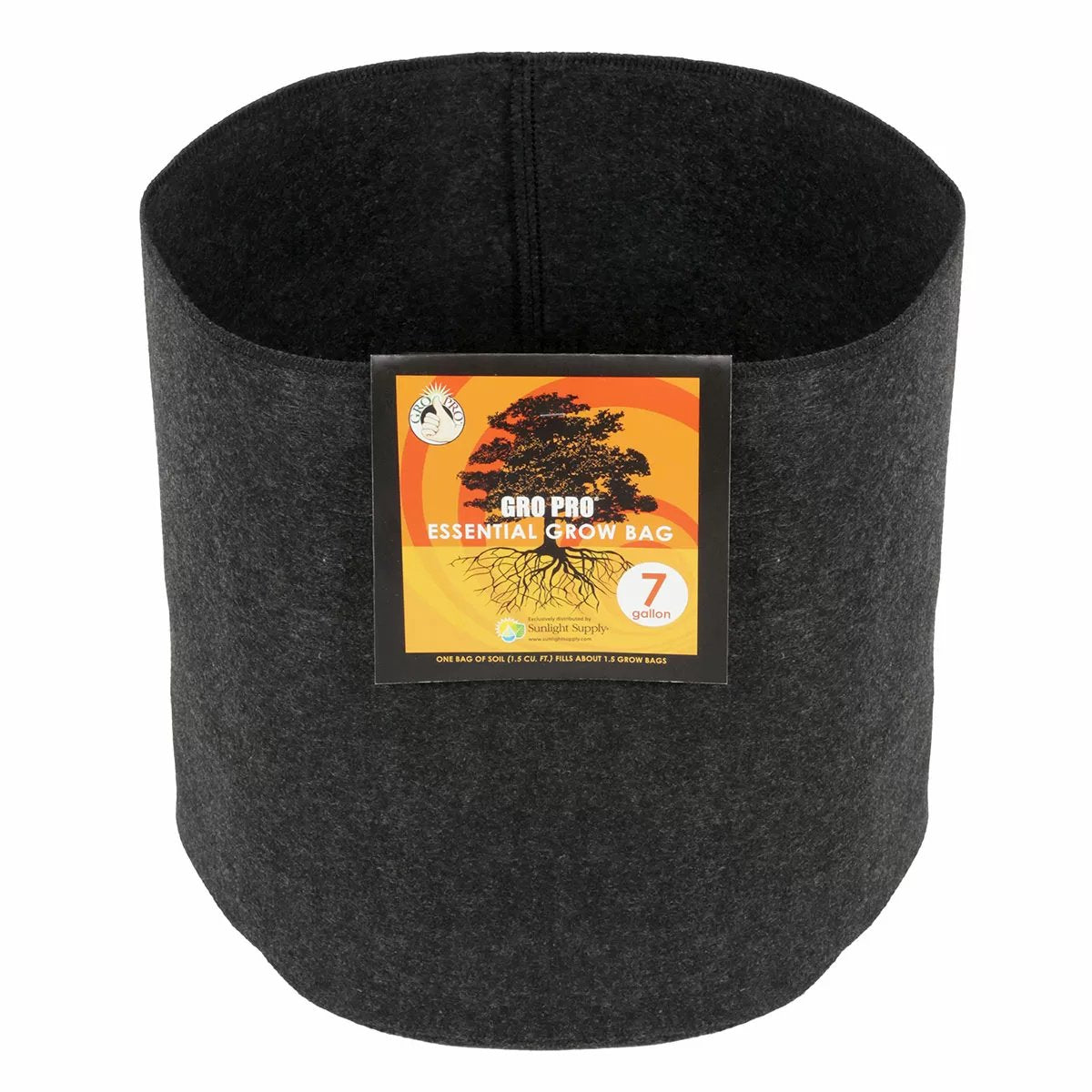 Gro Pro® Essential Round Black Fabric Pot - QC Supply - 