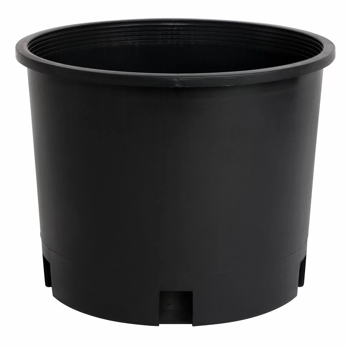 black plastic plant pot Gro Pro Premium Nursery Pot 3 Gallon Tall